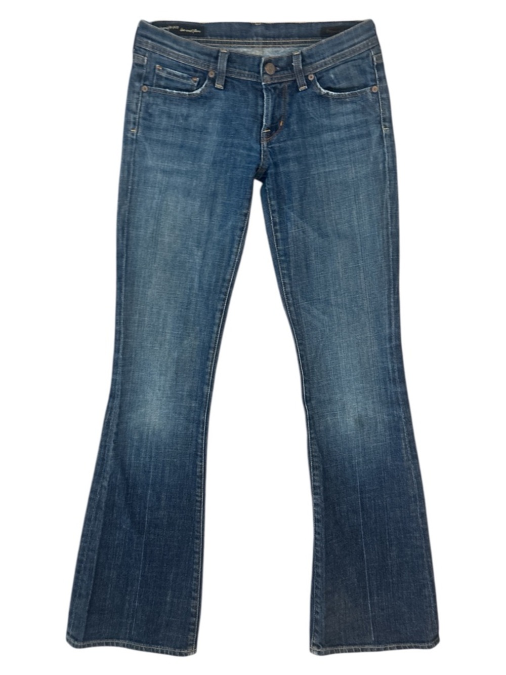 Citizens of Humanity Y2K  Ingrid 002 Stretch Low Waist Flare Medium Dark Wash 26